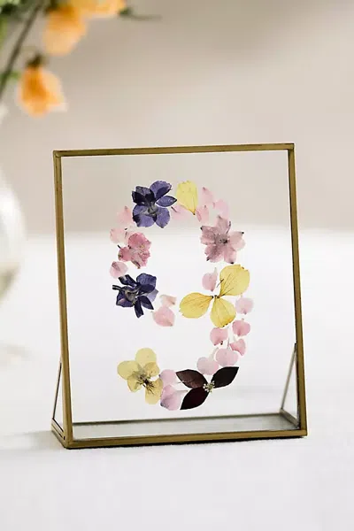 Terrain Pressed Floral Table Number In Multi