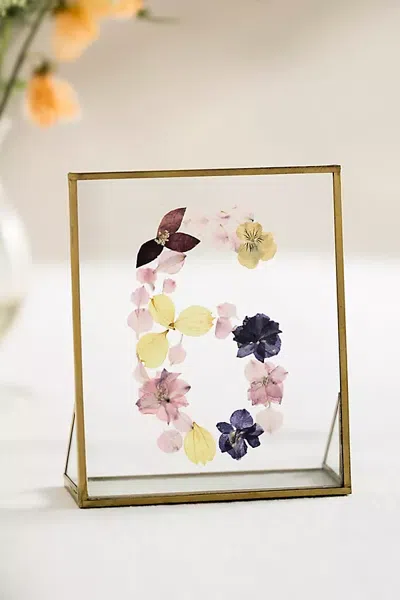 Terrain Pressed Floral Table Number In Multi