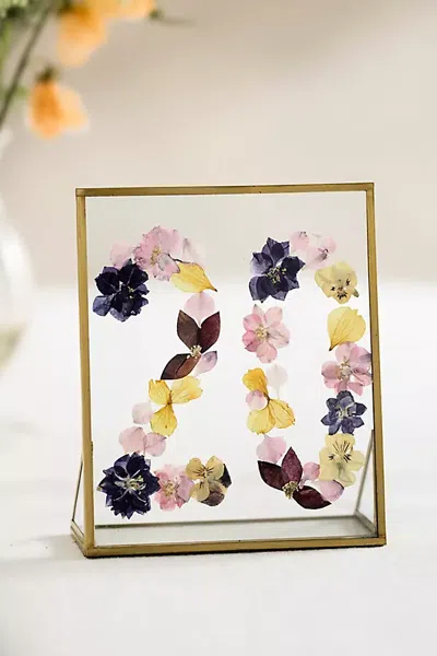 Terrain Pressed Floral Table Number In Multi