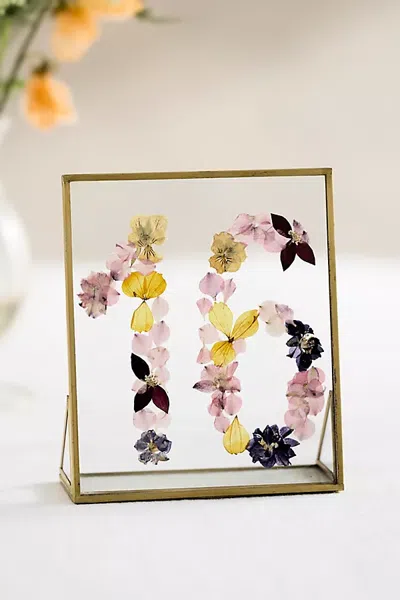 Terrain Pressed Floral Table Number In Multi