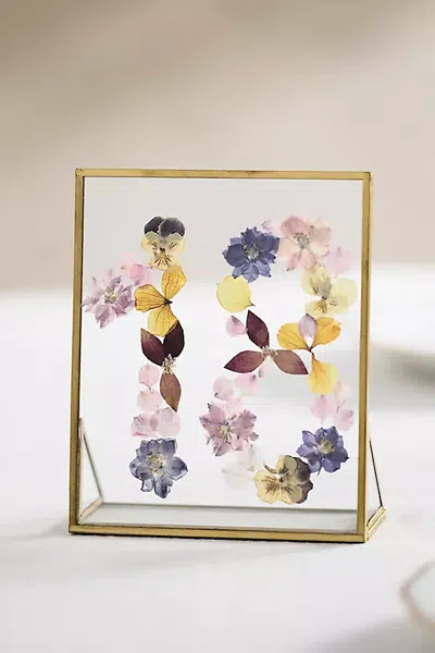 Terrain Pressed Floral Table Number In Multi