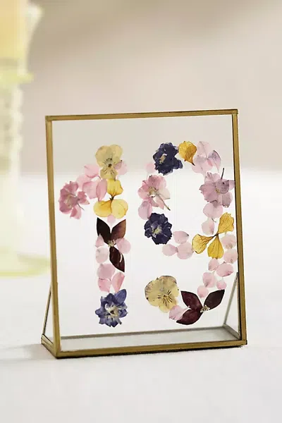 Terrain Pressed Floral Table Number In Multi