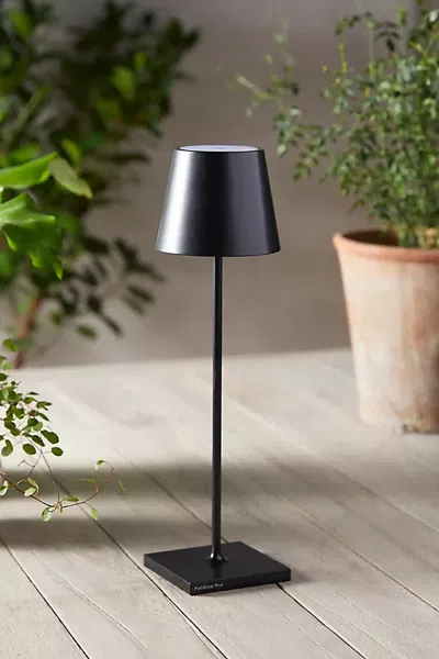Terrain Rechargeable Led Table Lamp In Black