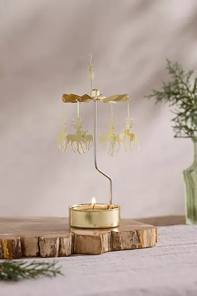 Terrain Rotary Candle, Deer In Gold