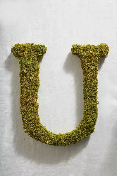 Terrain Sheet Moss Letter In Green