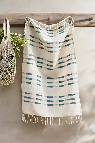 Terrain Soho Cotton Hand Towel, Turquoise In Neutral