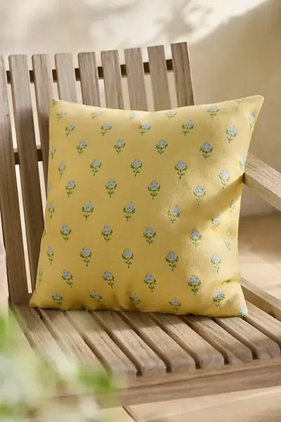 Terrain Sunbrella® Sunny Floral Outdoor Pillow In Yellow