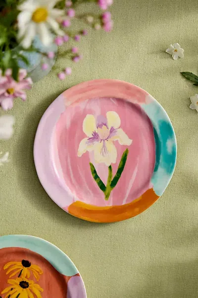 Terrain Superbloom Stoneware Side Plate In Multi