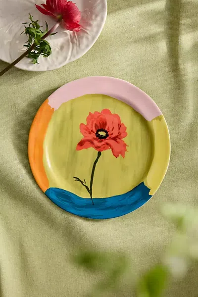 Terrain Superbloom Stoneware Side Plate In Multi