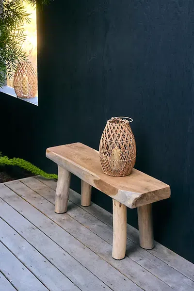 Terrain Teak Root Mudroom Bench In Neutral