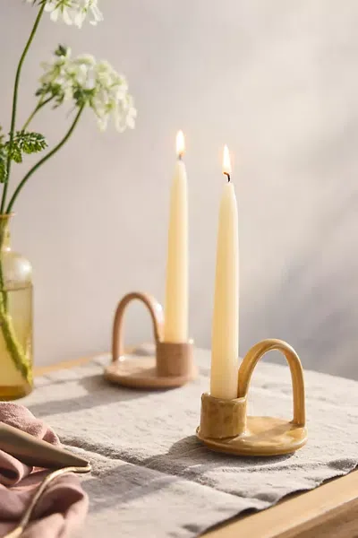 Terrain Unscented Taper Candle Set In White