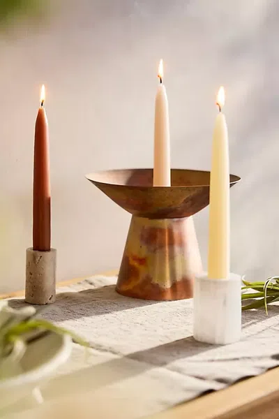 Terrain Unscented Taper Candles, Set Of 6 Mixed In Multicolor