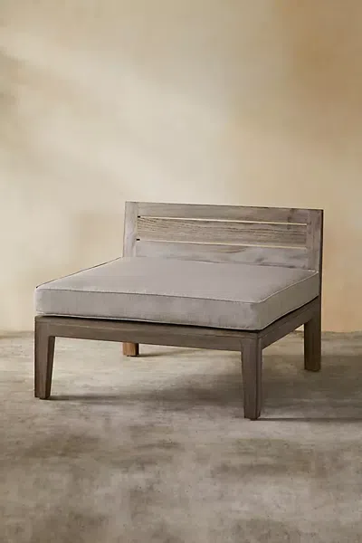 Terrain Vista Slatted Teak Chair In Neutral