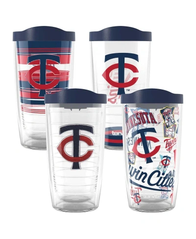 Tervis Tumbler Minnesota Twins Four-pack 16 oz Classic Tumbler Set In Clear