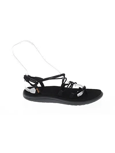 Pre-owned Teva Sandals In Black
