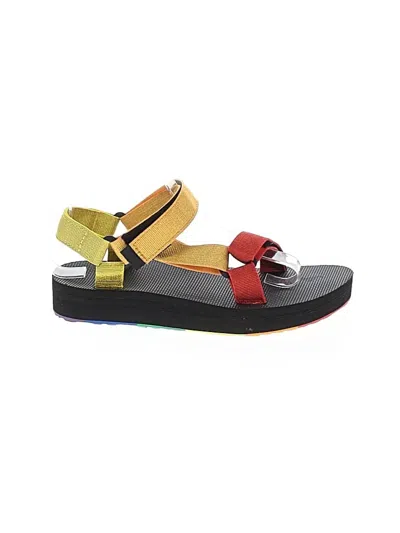 Pre-owned Teva Sandals In Yellow