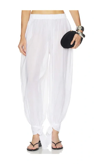 The Andamane Noor Tied Up Maxi Pants In White