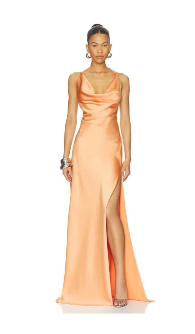 The Andamane Vera Maxi Dress In Peach