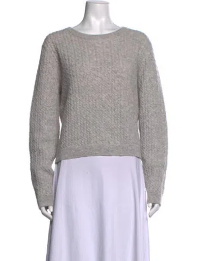 Pre-owned The Cashmere Project Cashmere Crew Neck Sweatshirt In Grey