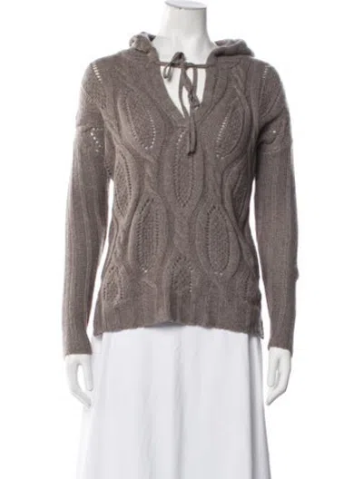 Pre-owned The Cashmere Project Cashmere Patterned Sweater In Neutrals
