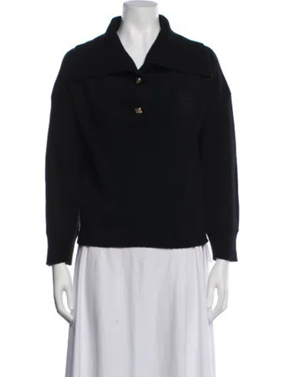 Pre-owned The Cashmere Project Cashmere V-neck Sweater In Black