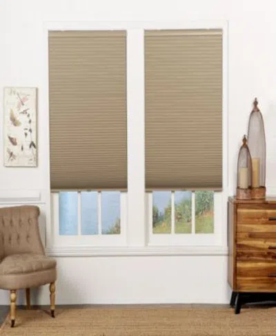 The Cordless Collection Cordless Blackout Cellular Shade 39x48 42x48 In Tan-white