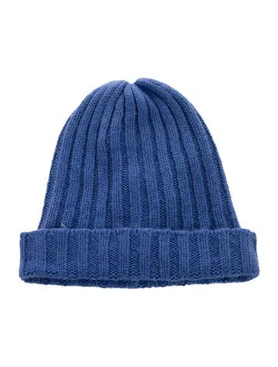 Pre-owned The Elder Statesman Cashmere Beanie W/ Tag In Blue