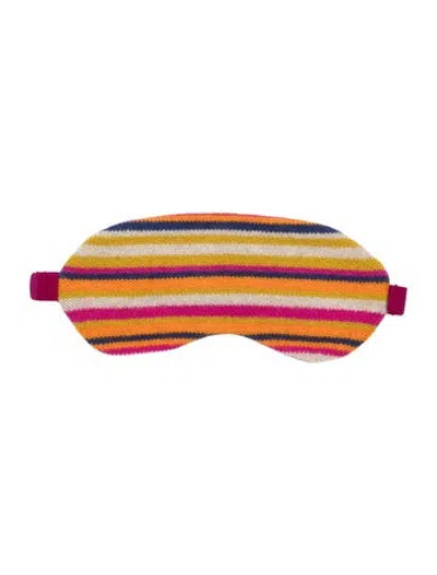 Pre-owned The Elder Statesman Cashmere Sleeping Mask. W/tag In Orange