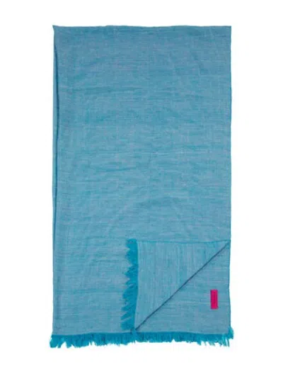 Pre-owned The Elder Statesman Mélange Woven Blanket In Blue