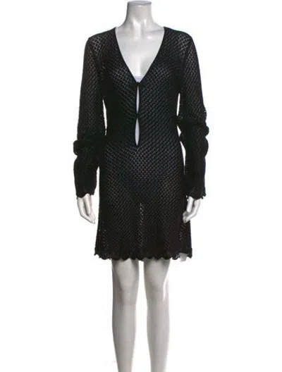 Pre-owned The Garment Patterned Mini Dress W/ Tags In Black