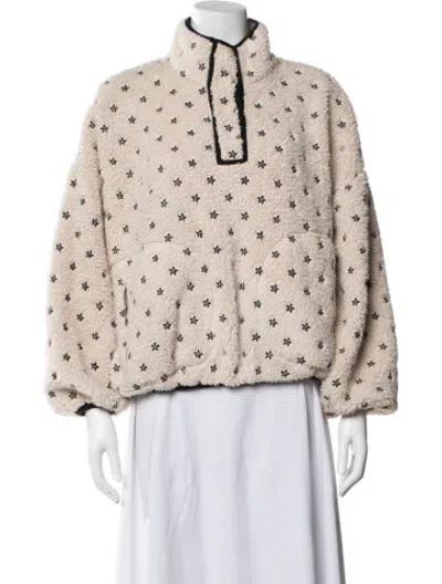 Pre-owned The Great Floral Print Jacket In Neutrals