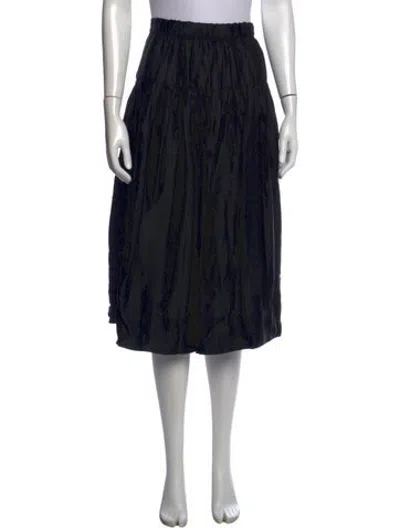 Pre-owned The Great Midi Length Skirt In Black