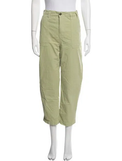 Pre-owned The Great Straight Leg Pants In Green