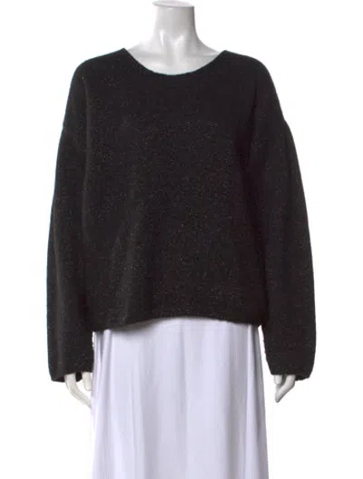 Pre-owned The Kooples Wool Crew Neck Sweater In Black