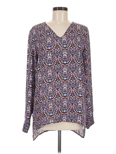 Pre-owned The Limited Long Sleeve Blouse In Purple