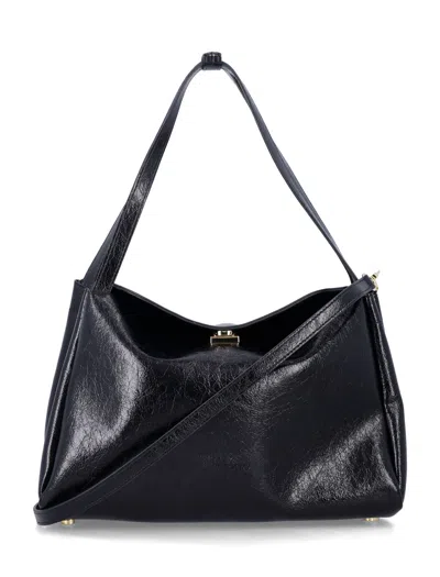The Moire The Moirè Structured Shoulder Bag In Nero