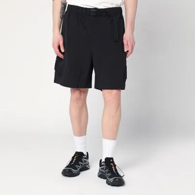 The North Face Black Bermuda Shorts In Nylon In Light Blue