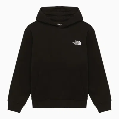The North Face Black Cotton Hoodie With Logo