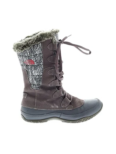Pre-owned The North Face Boots In Gray