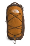 The North Face Borealis Water Repellent Sling Backpack In Timber Tan/ Demitasse Brown