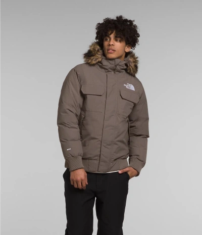 Pre-owned The North Face Mcmurdo Nf0a5gd9 Mens Falcon Brown Nylon Bomber Jacket 3xl Sgn375