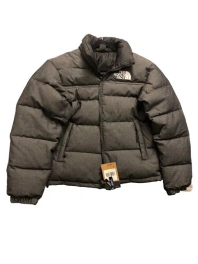 Pre-owned The North Face Men's 1992 Reversible Nuptse 600 Down Puffer Jacket Large In Tnf Black Denim