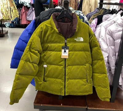 Pre-owned The North Face Men's 92 Reversible Nuptse Jacket/sulphur Ross/co