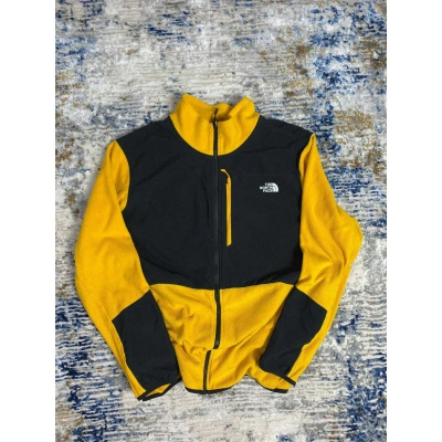 Pre-owned The North Face Mens Yellow Fleece Winter Jacket (size 2xl)