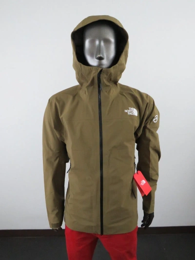 Pre-owned The North Face Summit Series Chamlang Shell Waterproof Hooded Jacket $450 Olive In Military Olive Green / Tnf White Logo