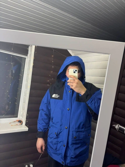 Pre-owned The North Face X Vintage 90's The North Face Mountain 3 In 1 Gore Tex Jacket In Blue