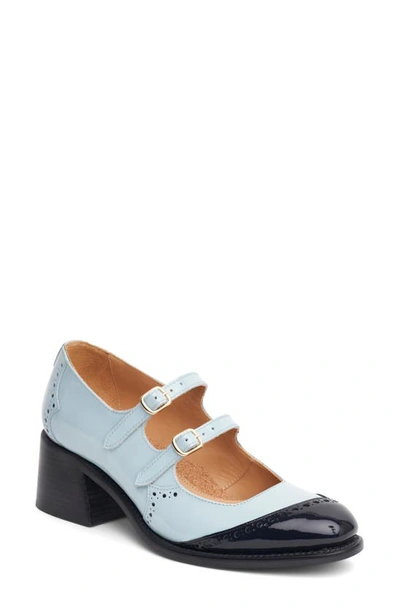 The Office Of Angela Scott Miss Amelie Mary Jane Pump In Sky Blue