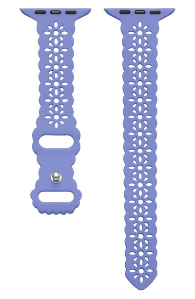 The Posh Tech Lace Silicone Apple Watch Replacement Band In Purple