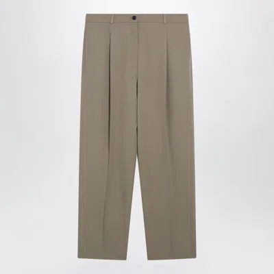 The Row Army Green Wool Gianni Pant