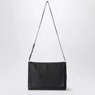 The Row Black Leather Messenger Bag Nan